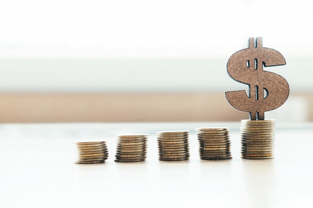 banca e economia de dinheiro copyspace conceito de ideia de fundo