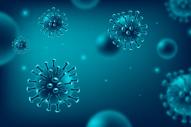 fundo realista de coronavirus