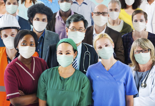 saude da linha de frente da covid e trabalhadores essenciais