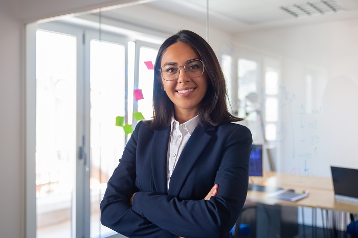 Confident Latin business leader portrait