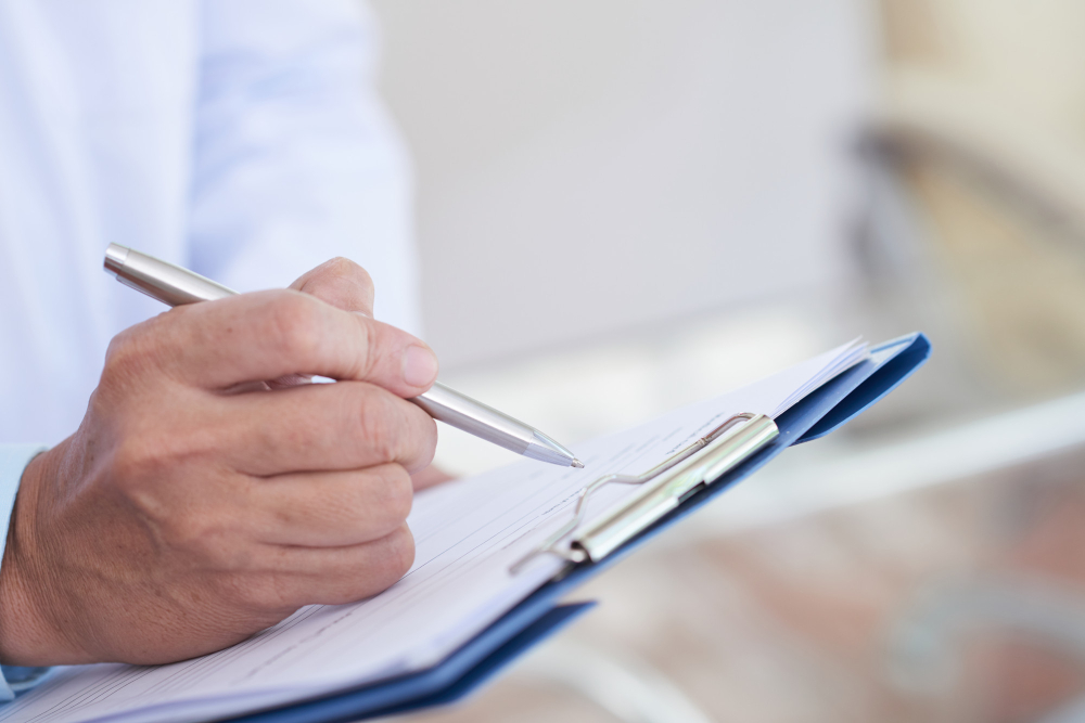 doctor writing a prescription