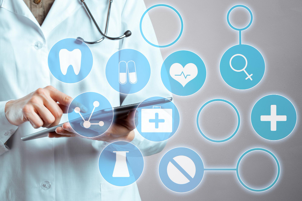 computer tablet in the hands of doctor