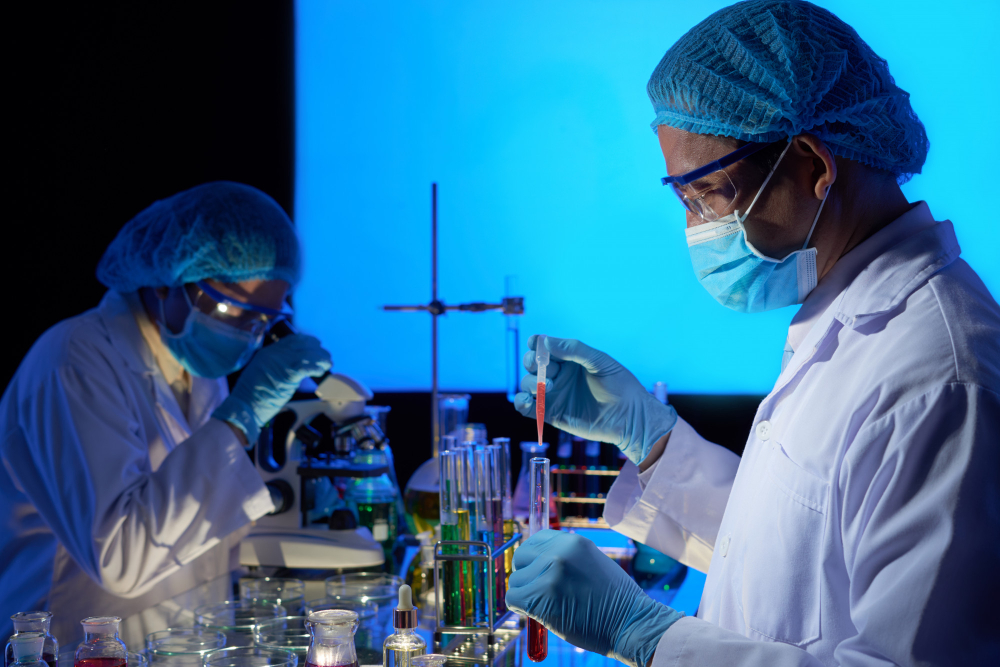 asian scientists working on vaccine creation