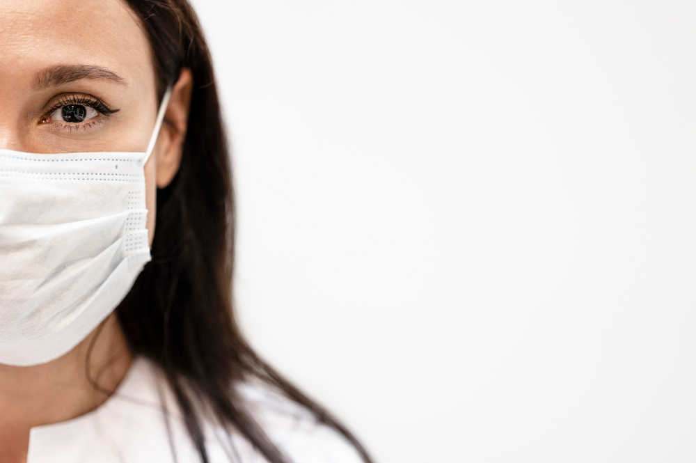 portrait doctor wearing face mask