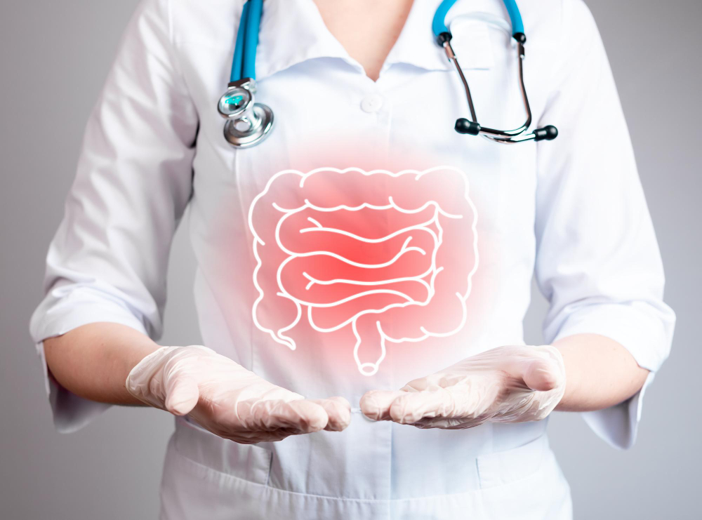 doenca intestinal problema medico conceito de exame gastrointestinal