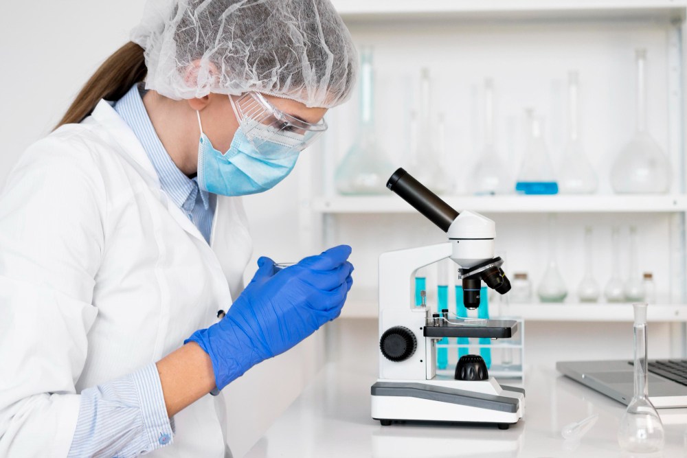 woman working laborator