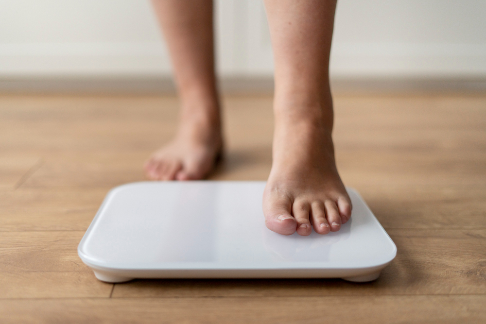 person with eating disorder having weight problems ()