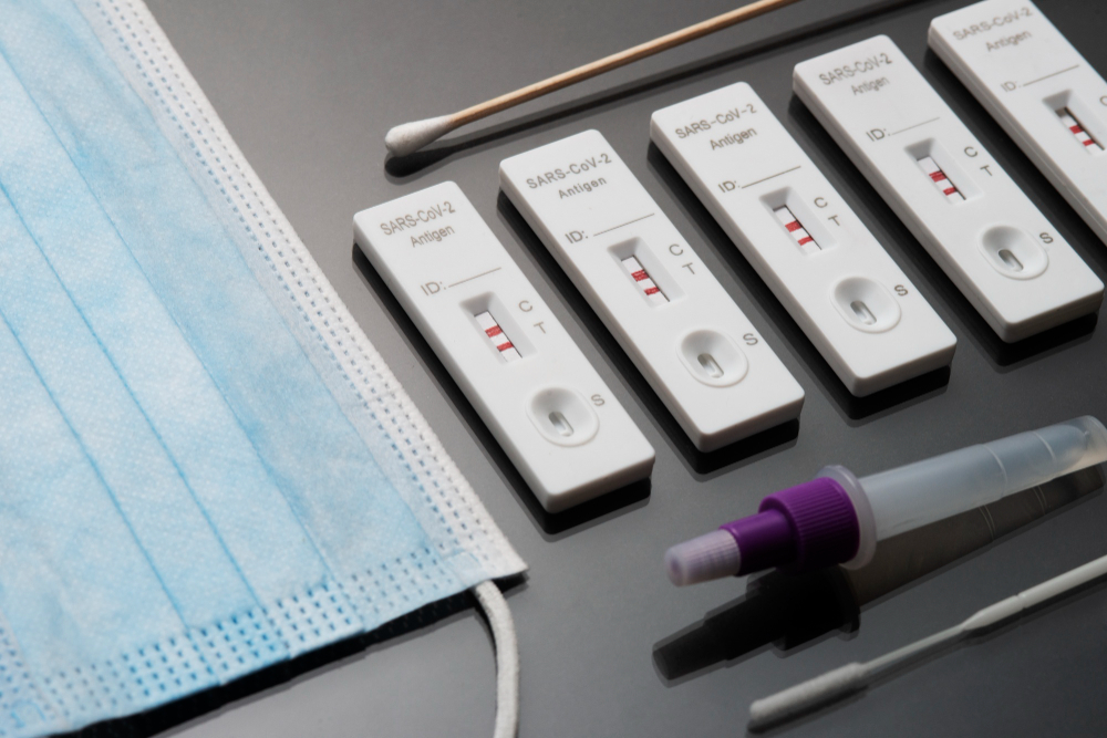 still life positive coronavirus tests