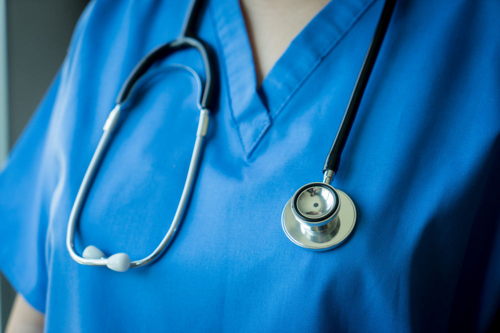 stethoscope nurse doctor coat background